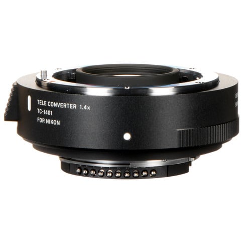 Sigma TC-1401 1.4x Teleconverter for Nikon F – boosts focal length of compatible Nikon F lenses by 1.4x with excellent optical performance and autofocus support.