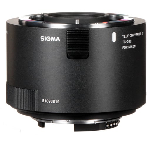 Sigma TC-2001 2x Teleconverter for Nikon F – extends the focal length of compatible Nikon F lenses by 2x while maintaining excellent image quality and dependable autofocus.