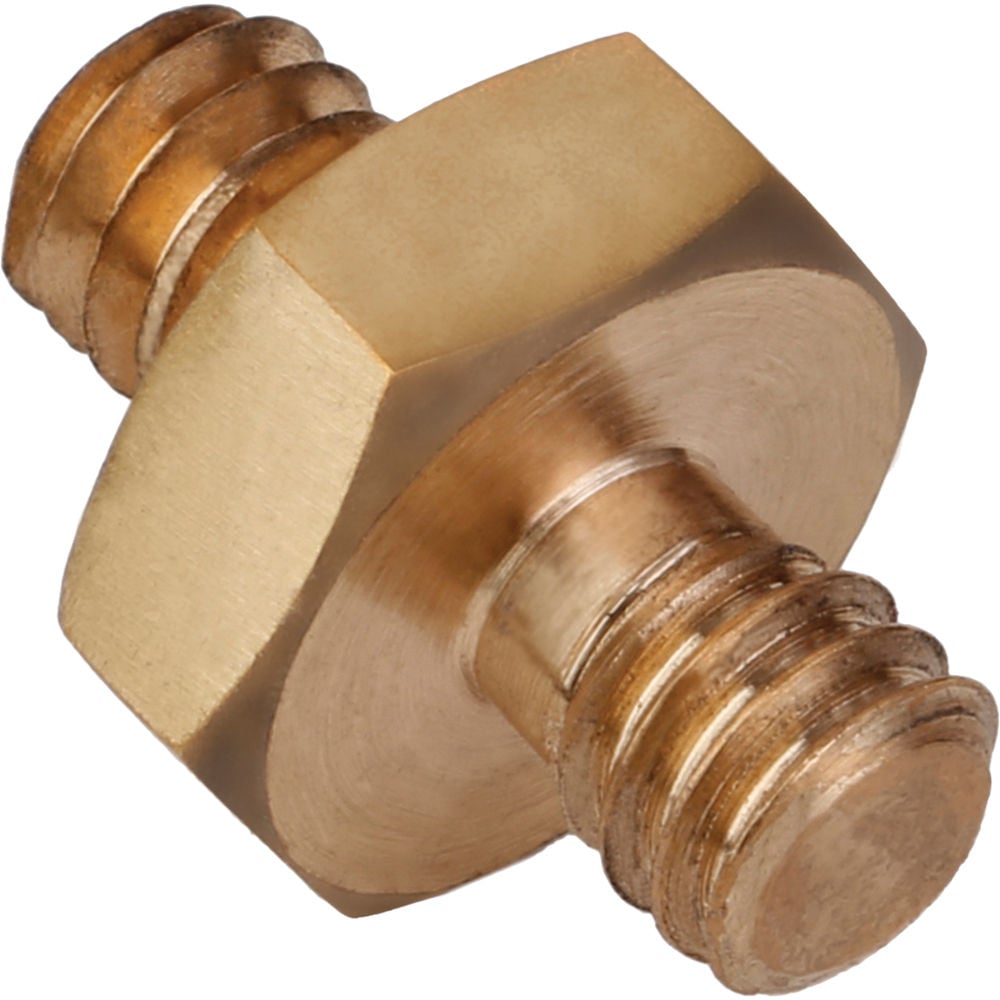SKY 1/4 inch - 20 male to 1/4 inch - 20 male adaptor spigot, used for connecting photography and lighting equipment with standard 1/4"-20 threads on both ends