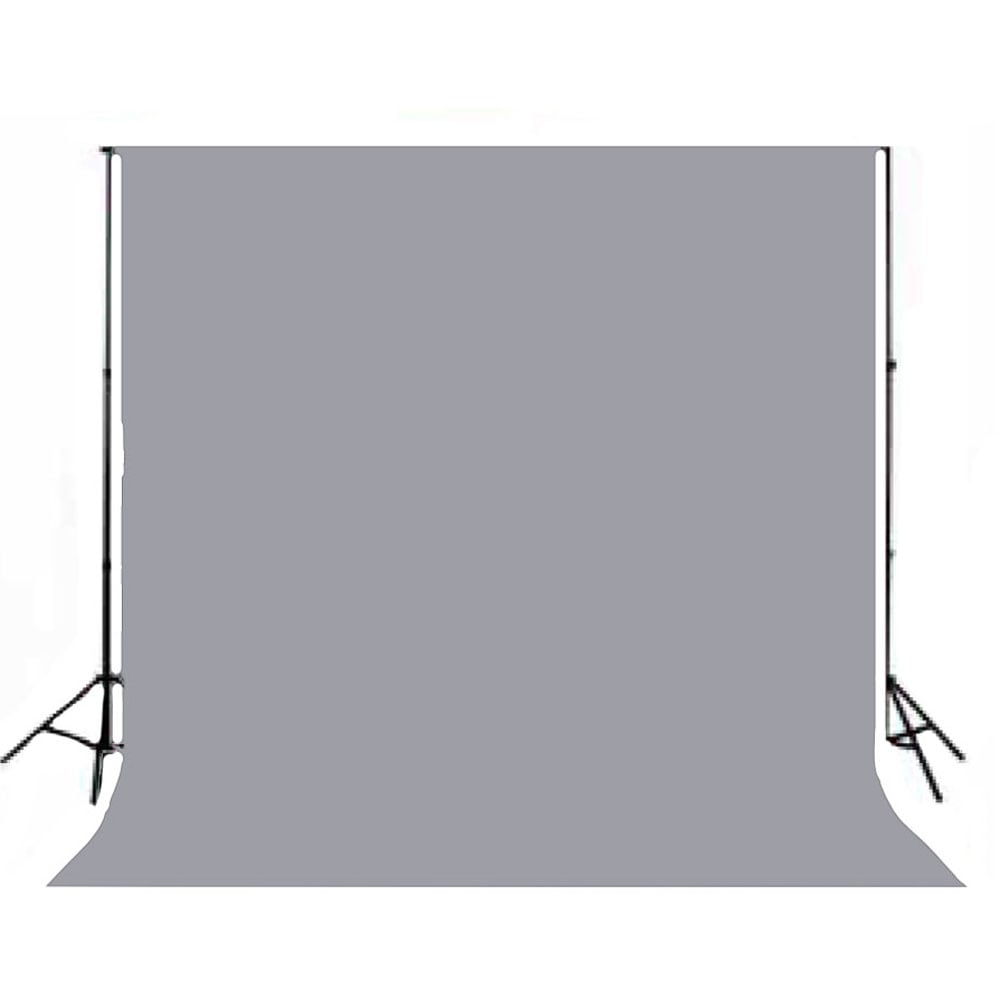 Durable grey 3x6 meter cotton muslin photography backdrop suitable for studio, home, or on-location shoots, foldable for easy transport.