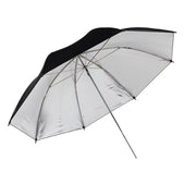 Sky Silver Photography Umbrella 110 cm — reflective silver umbrella with slim metal ribs for enhanced light output.
