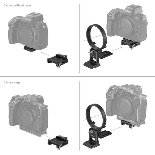 Quickly switch from landscape to portrait with this mount plate kit. You still have full access to all your controls, the flip screen and battery door.