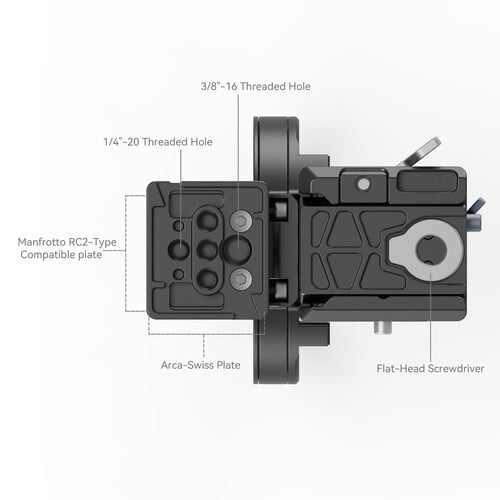 Quickly switch from landscape to portrait with this mount plate kit. You still have full access to all your controls, the flip screen and battery door.