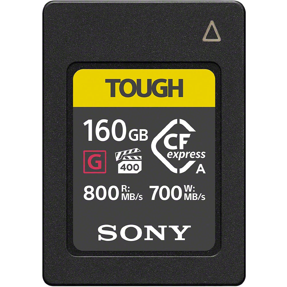 Sony CFexpress Type A TOUGH Memory Card – ultra-durable, high-speed storage designed for 4K/8K video and professional photography workflows.
