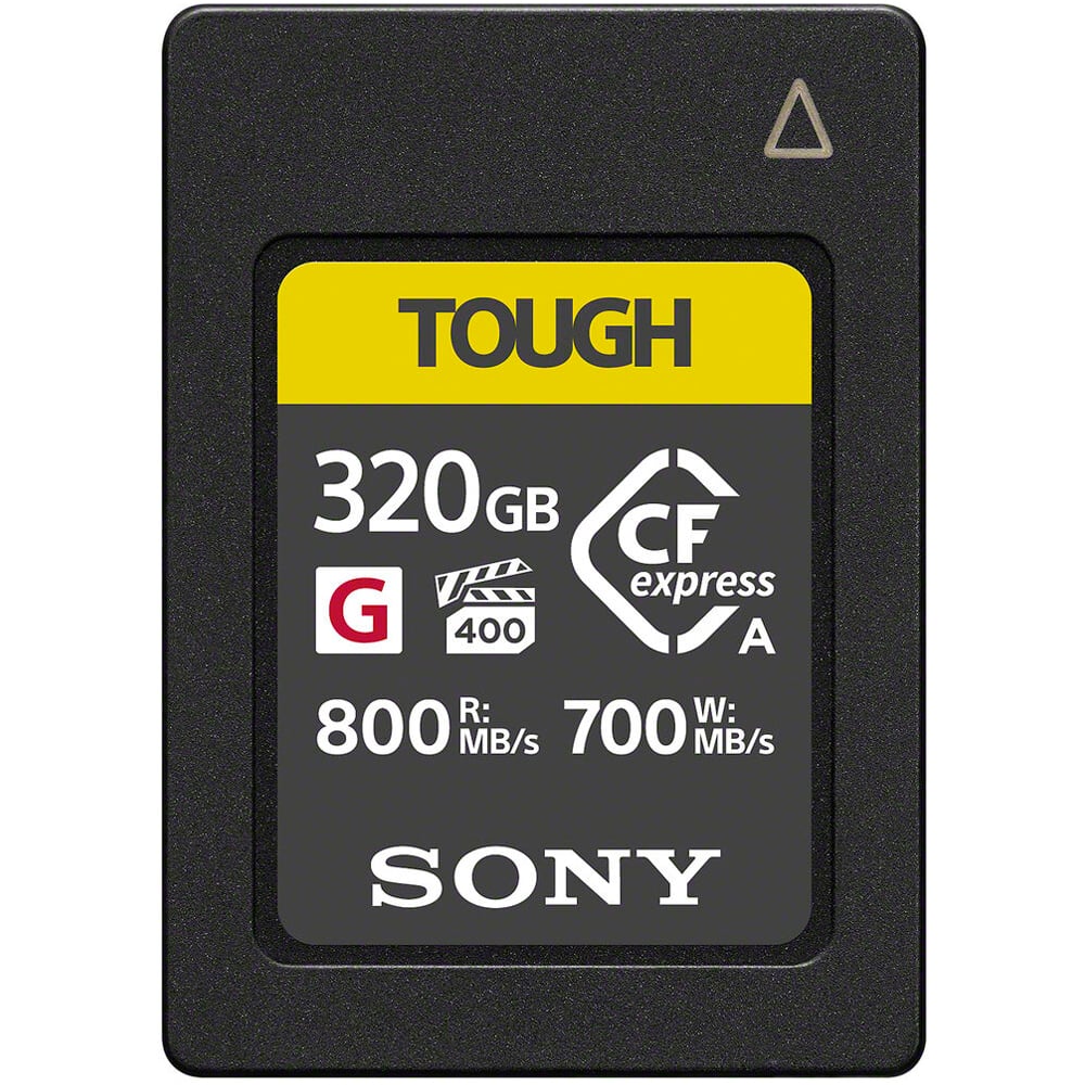 Sony CFexpress Type A TOUGH Memory Card – ultra-durable, high-speed storage designed for 4K/8K video and professional photography workflows.