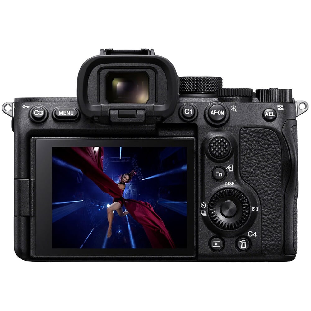 Sony Alpha a7S III full-frame mirrorless camera, 12.1MP sensor, 4K 120fps video, 5-axis stabilisation, and fast hybrid autofocus for low-light performance.