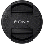 Sony 72mm front lens cap with centre-pinch design for lens protection.