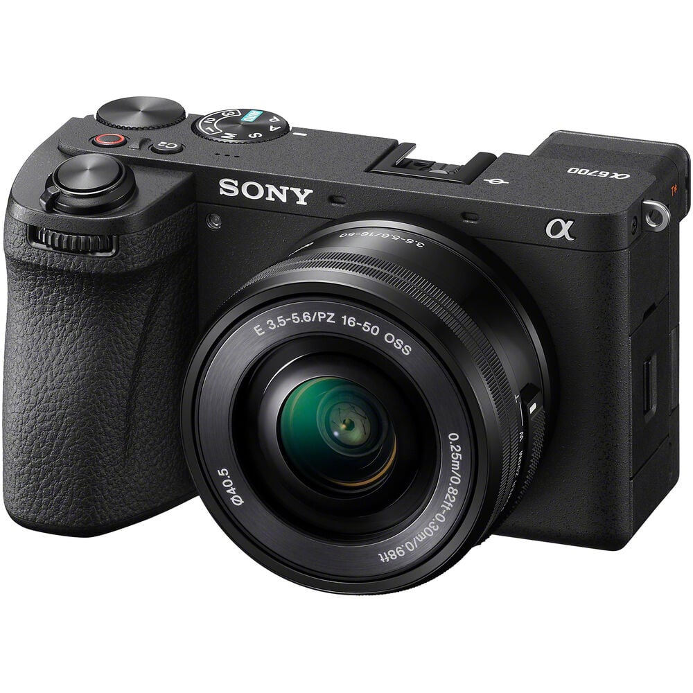 Sony camera on a white background