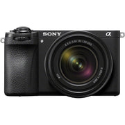 Sony camera with lens on a white background