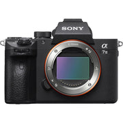 Sony Alpha a7 III full-frame mirrorless camera with 24.2MP sensor, 5-axis stabilisation, hybrid autofocus, and 4K video recording.