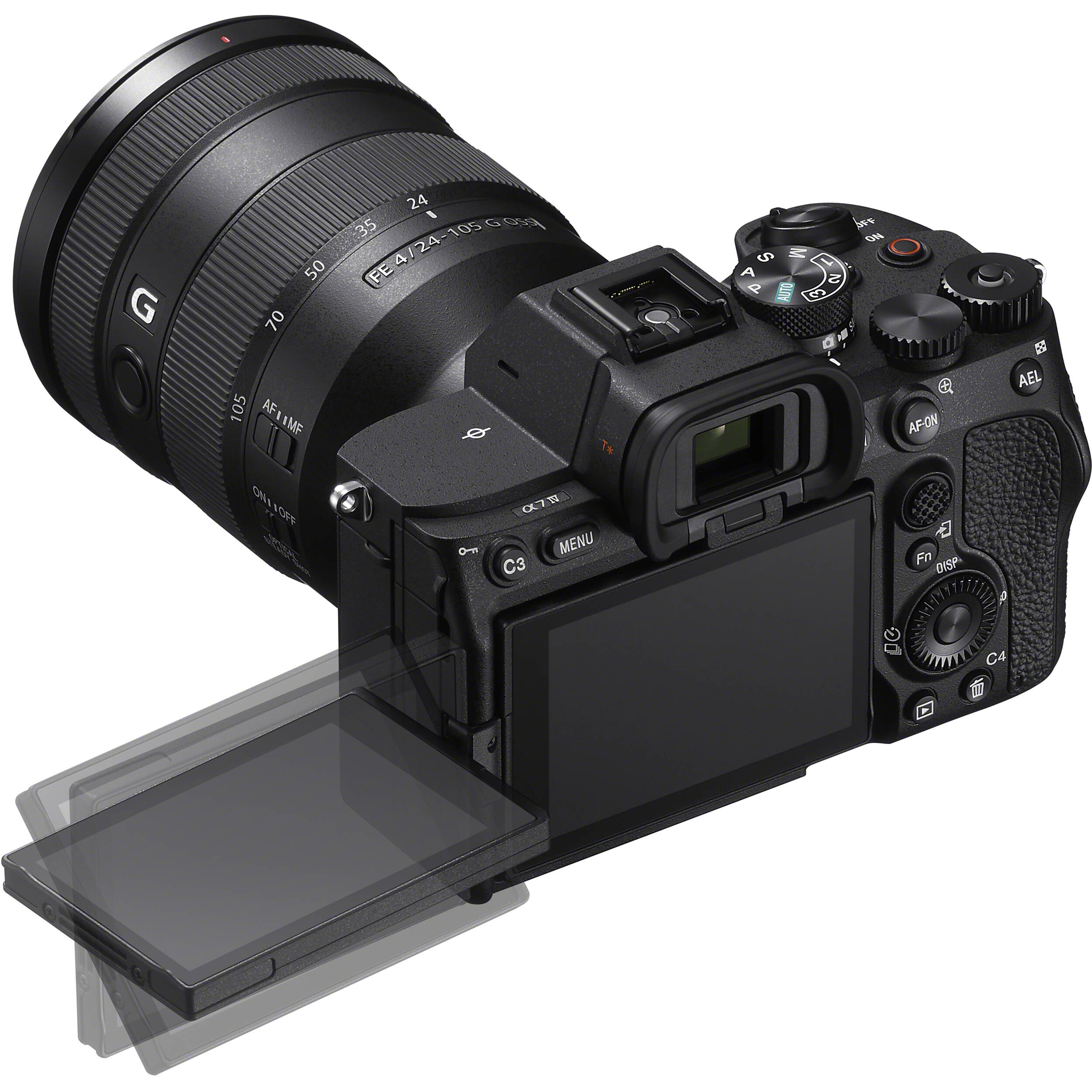 Sony a7 IV mirrorless camera with 33MP sensor.