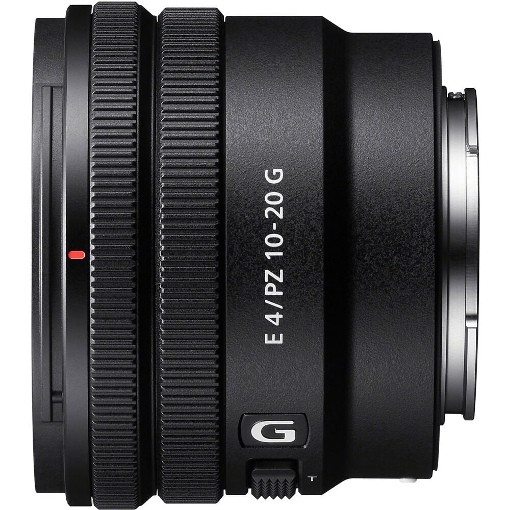Sony E 10-20mm f/4 G Lens – a compact ultra-wide-angle zoom with constant f/4 aperture, advanced optics, and fast AF, ideal for vlogging, landscapes, and architecture.
