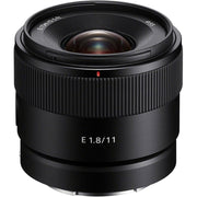 Sony E 11mm f/1.8 ultra-wide-angle prime lens – compact, bright, and ideal for vlogging, landscapes, and architecture.