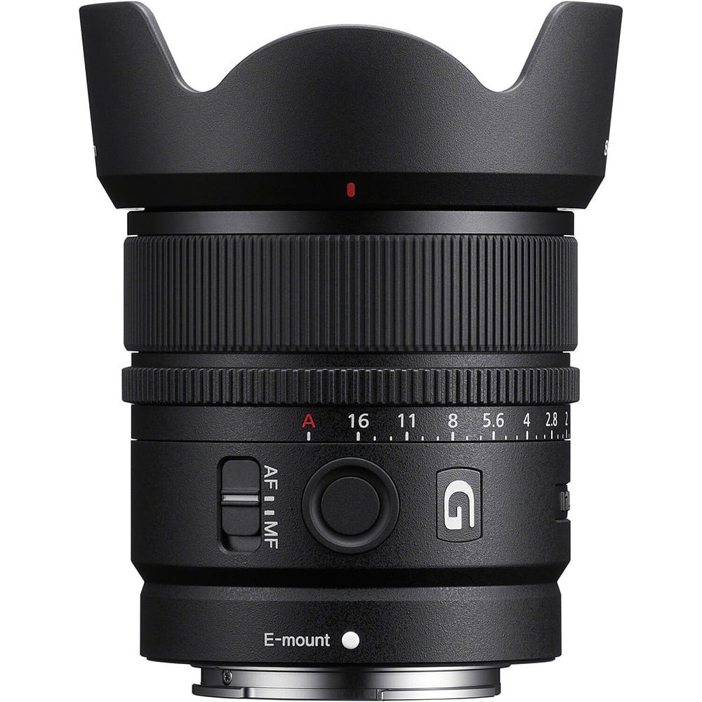 Sony E 15mm f/1.4 G Lens – a fast, ultra-wide prime with stunning sharpness, smooth bokeh, and advanced AF, perfect for landscapes, vlogging, and low-light creativity.