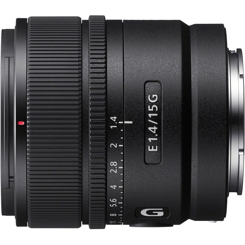 Sony E 15mm f/1.4 G Lens – a fast, ultra-wide prime with stunning sharpness, smooth bokeh, and advanced AF, perfect for landscapes, vlogging, and low-light creativity.
