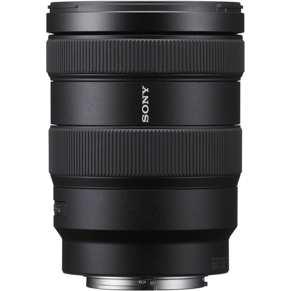 Sony E 16-55mm f/2.8 G lens. APS-C standard zoom with constant f/2.8, sharp optics, natural colours, and smooth bokeh.