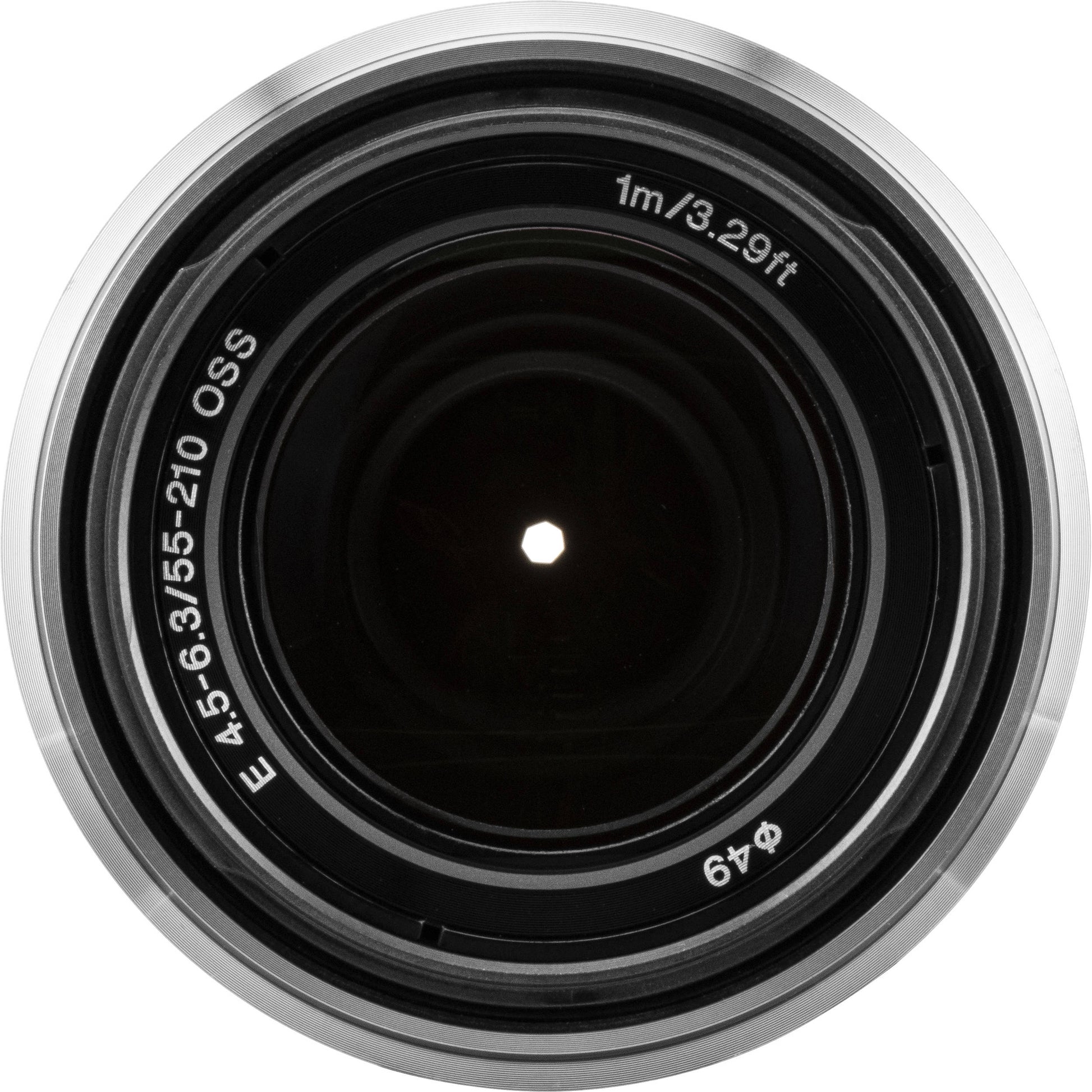 Sony E 55-210mm f/4.5-6.3 OSS Lens (Silver) – versatile telephoto zoom with Optical SteadyShot, lightweight design, and smooth background defocus for everyday shooting.