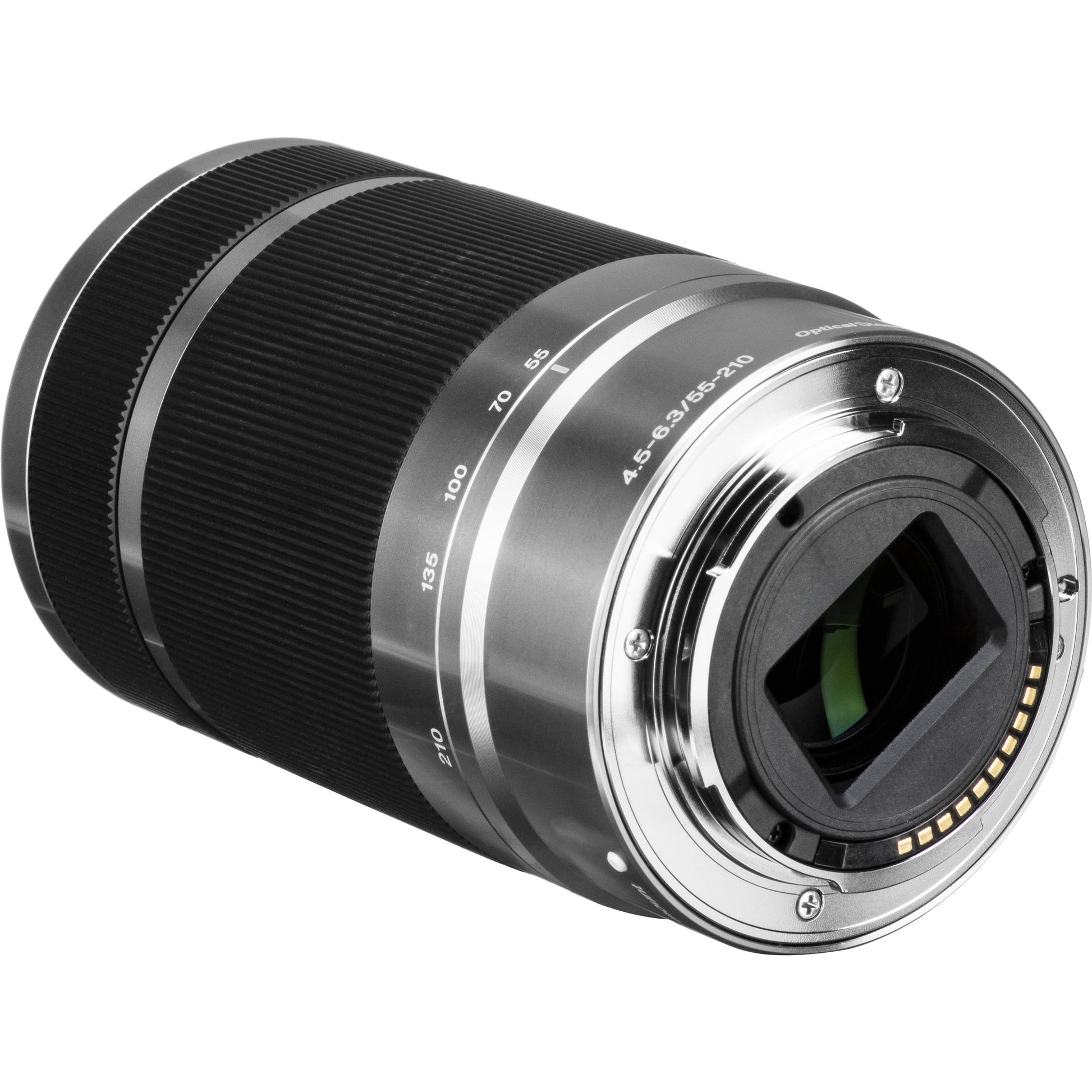 Sony E 55-210mm f/4.5-6.3 OSS Lens (Silver) – versatile telephoto zoom with Optical SteadyShot, lightweight design, and smooth background defocus for everyday shooting.
