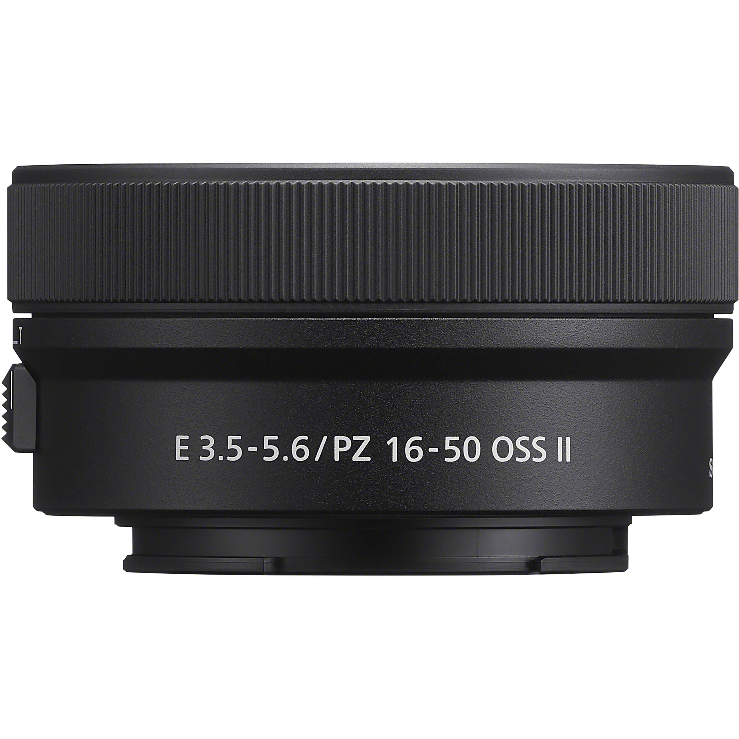 Sony E PZ 16-50mm f/3.5-5.6 OSS II Lens (Black) – compact power zoom lens with Optical SteadyShot, versatile focal range, and lightweight design for everyday photography and video.