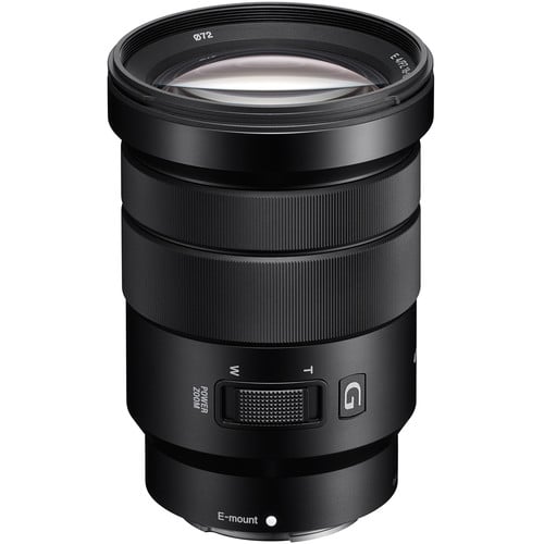 Sony E PZ 18-105mm f/4 G OSS Lens – versatile power zoom with constant f/4 aperture, Optical SteadyShot, and smooth focus for video and everyday photography.
