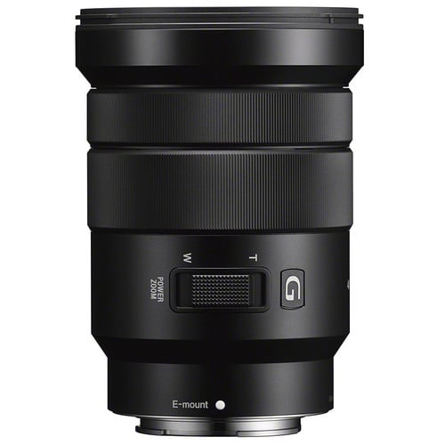 Sony E PZ 18-105mm f/4 G OSS Lens – versatile power zoom with constant f/4 aperture, Optical SteadyShot, and smooth focus for video and everyday photography.