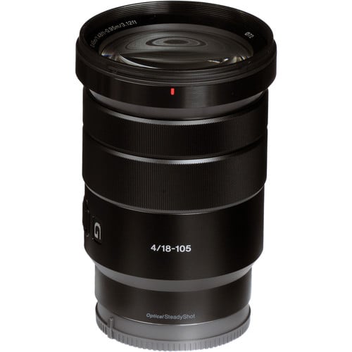 Sony E PZ 18-105mm f/4 G OSS Lens – versatile power zoom with constant f/4 aperture, Optical SteadyShot, and smooth focus for video and everyday photography.