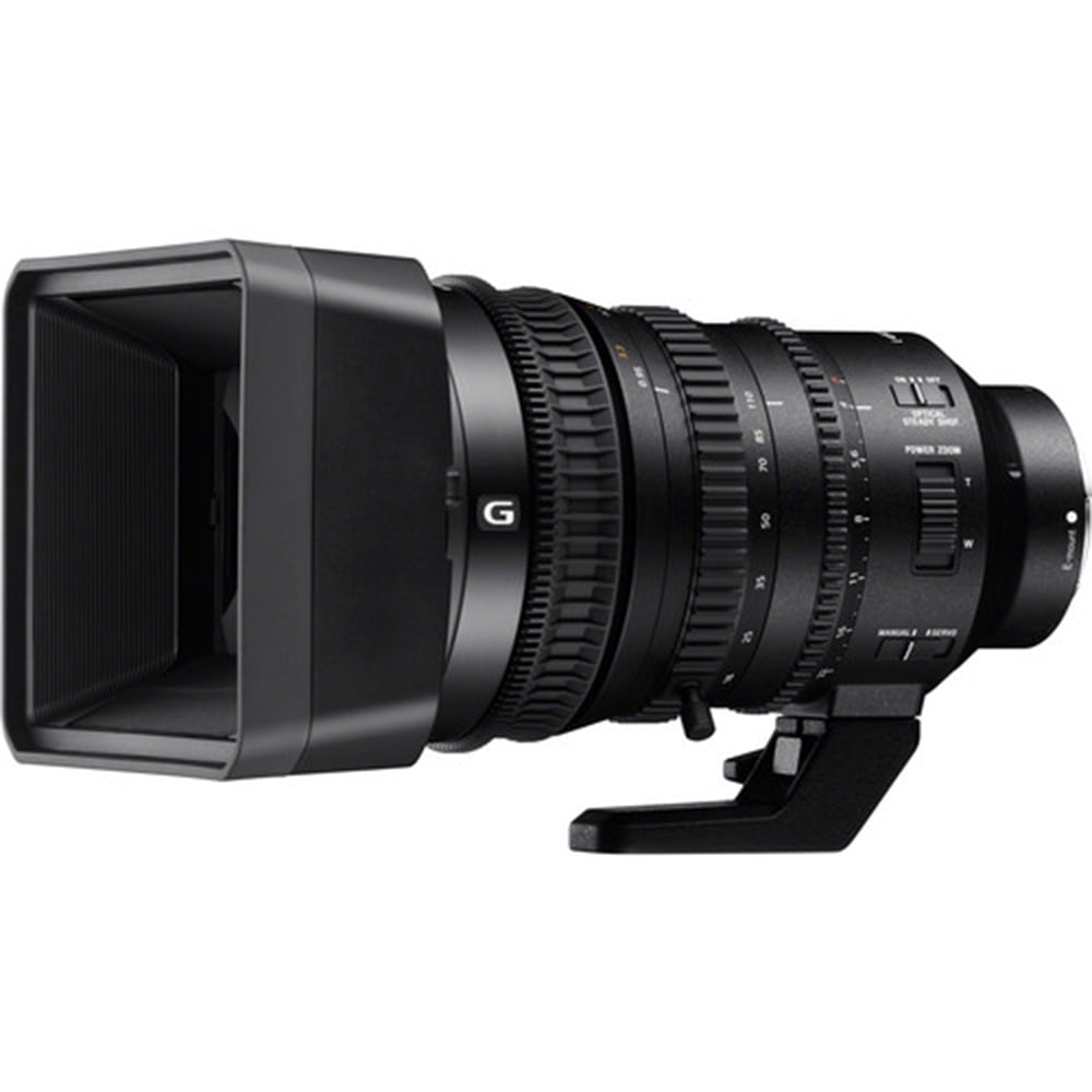 Sony E PZ 18-110mm f/4 G OSS Lens – professional power zoom with constant f/4 aperture, Optical SteadyShot, and precise focus control for high-quality video and photography.