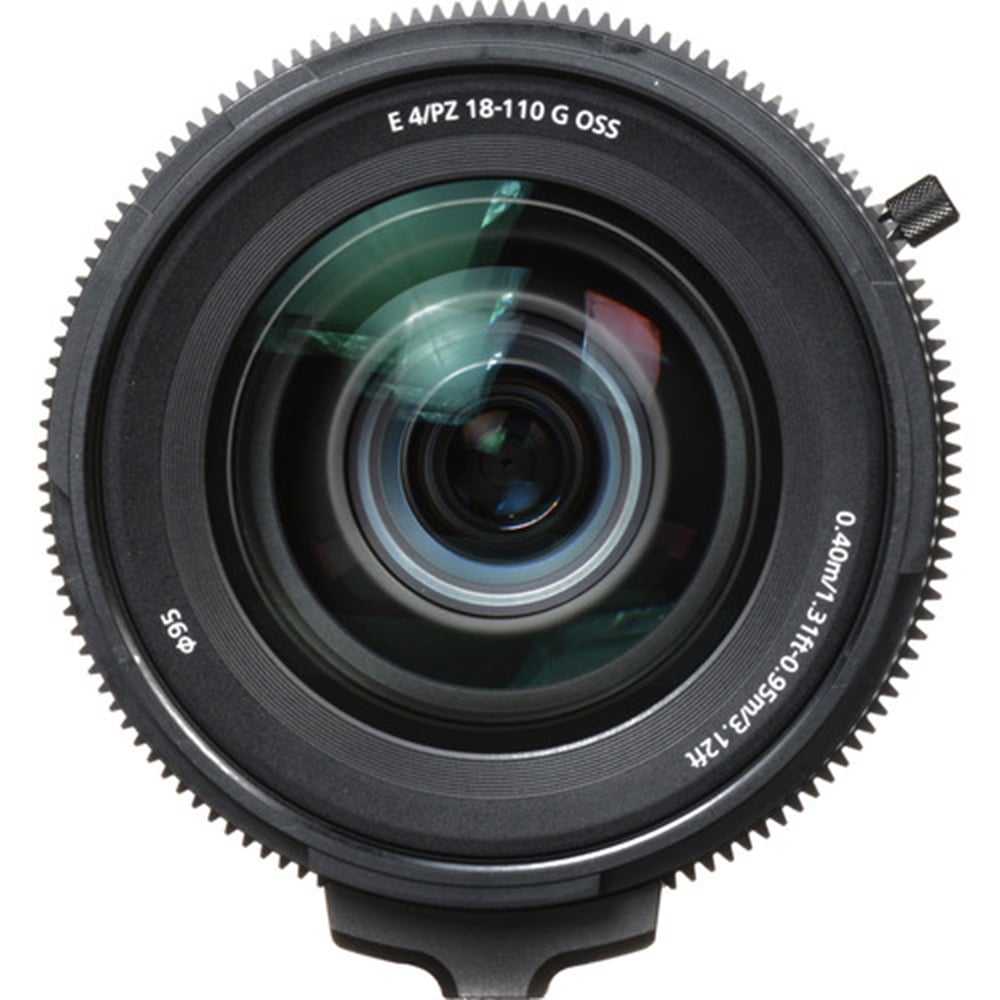 Sony E PZ 18-110mm f/4 G OSS Lens – professional power zoom with constant f/4 aperture, Optical SteadyShot, and precise focus control for high-quality video and photography.