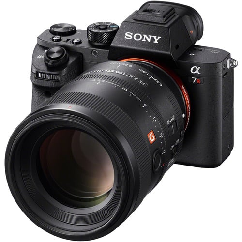 Sony FE 100mm f/2.8 STF GM OSS Prime Lens – premium portrait lens with Smooth Trans Focus (STF), exceptional bokeh, and Optical SteadyShot for stunning subject isolation and sharpness.