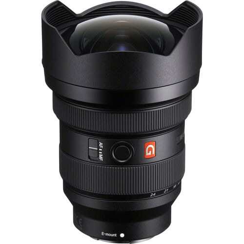 Sony FE 12-24mm f/2.8 GM Lens – ultra-wide angle zoom with constant f/2.8 aperture, advanced optics, and G Master sharpness for landscapes, architecture, and astrophotography.