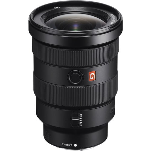 Sony FE 16-35mm f/2.8 GM – ultra-wide-angle zoom with edge-to-edge sharpness, fast f/2.8 aperture, and premium G Master optics.