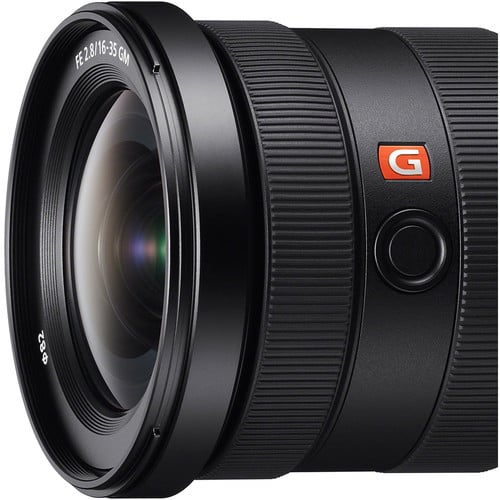Sony FE 16-35mm f/2.8 GM – ultra-wide-angle zoom with edge-to-edge sharpness, fast f/2.8 aperture, and premium G Master optics.