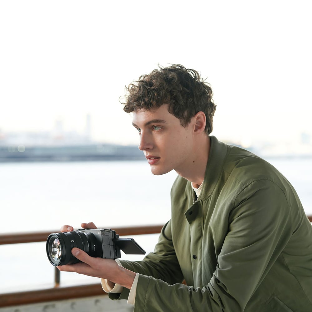 Sony FE 20-70mm f/4 G Lens offering a wide-to-standard zoom range, constant f/4 aperture, and fast, quiet autofocus for hybrid photo and video use.