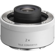 Sony FE 2.0x Teleconverter that doubles the focal length of compatible Sony lenses while maintaining full autofocus and image stabilization capabilities.