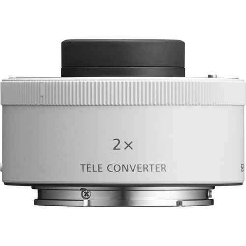 Sony FE 2.0x Teleconverter that doubles the focal length of compatible Sony lenses while maintaining full autofocus and image stabilization capabilities.