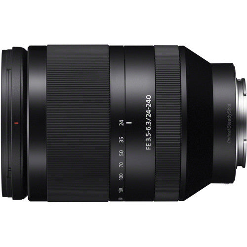Sony FE 24-240mm f/3.5-6.3 OSS Zoom Lens – all-in-one full-frame zoom with Optical SteadyShot, covering wide to super-telephoto for travel, landscapes, and versatile everyday photography.
