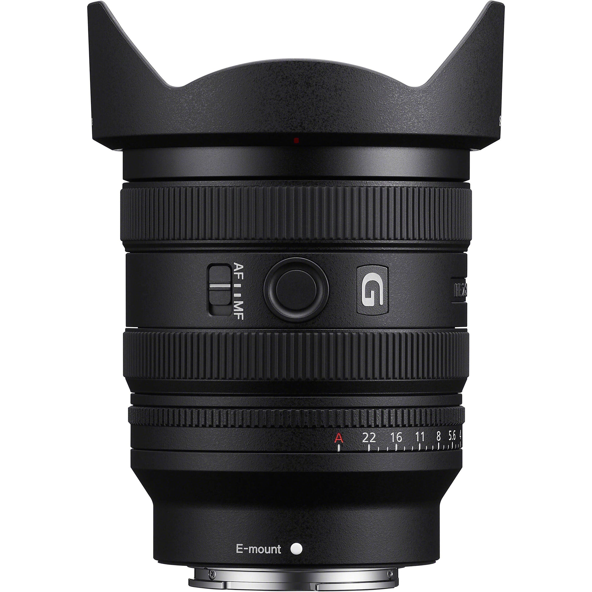 Sony FE 20-70mm f/4 G Lens offering a wide-to-standard zoom range, constant f/4 aperture, and fast, quiet autofocus for hybrid photo and video use.