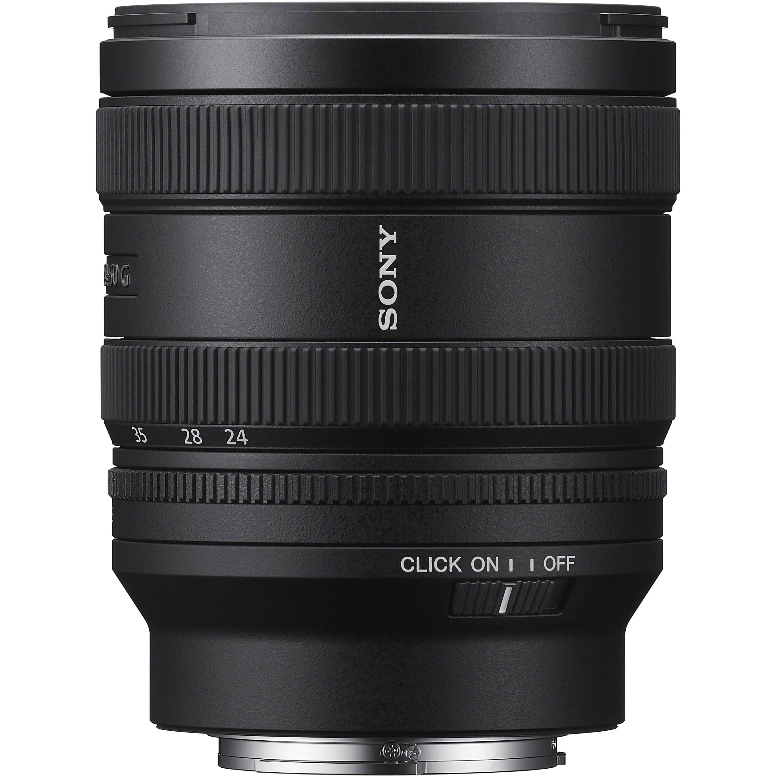 Sony FE 20-70mm f/4 G Lens offering a wide-to-standard zoom range, constant f/4 aperture, and fast, quiet autofocus for hybrid photo and video use.