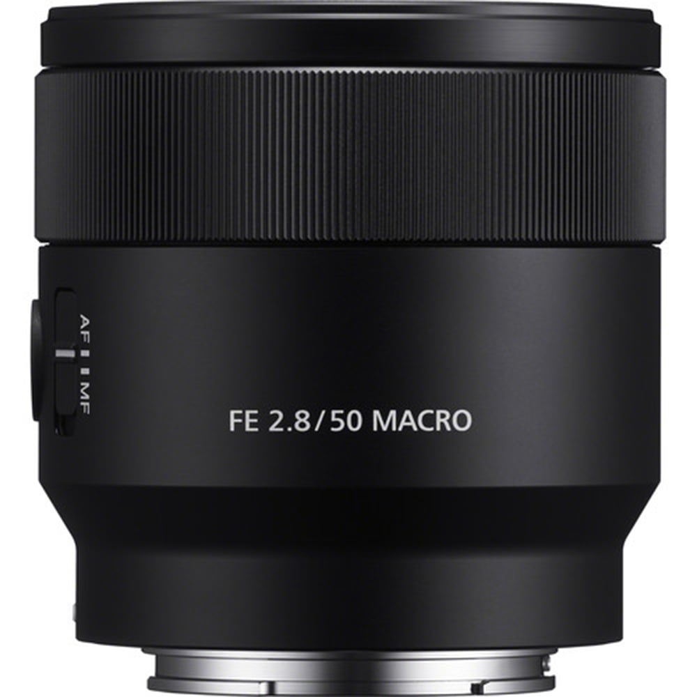 Sony FE 50mm f/2.8 Macro Lens – versatile full-frame macro prime with 1:1 magnification, sharp optics, and fast autofocus for close-up photography and detail work.