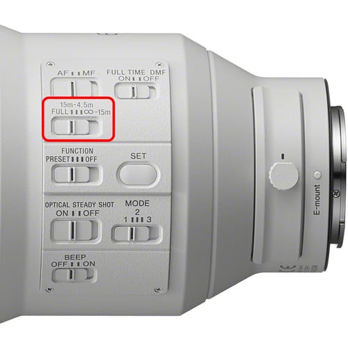 Sony FE 600mm f/4 GM OSS Lens – professional super-telephoto prime with fast f/4 aperture, G Master optics, and Optical SteadyShot, ideal for wildlife, sports, and action photography.