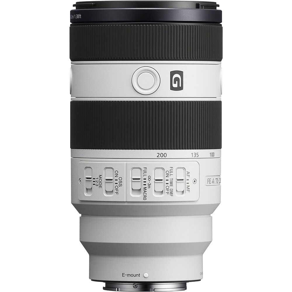 Sony FE 70-200mm f/4 Macro G OSS II Lens – telephoto zoom with macro capabilities, constant f/4 aperture, G-series optics, and Optical SteadyShot for detailed close-ups and versatile shooting.