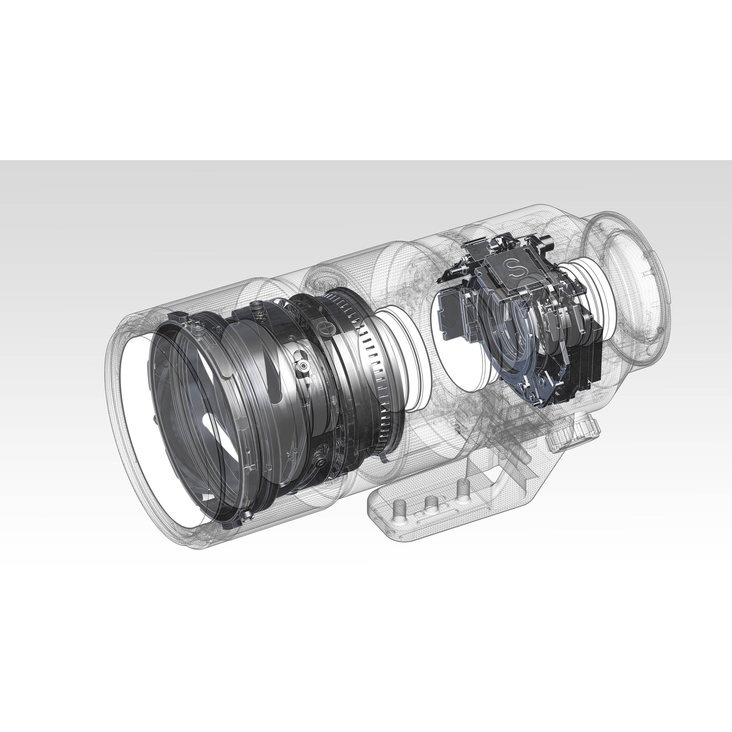 Internal schematics of Sony 70-200 lens