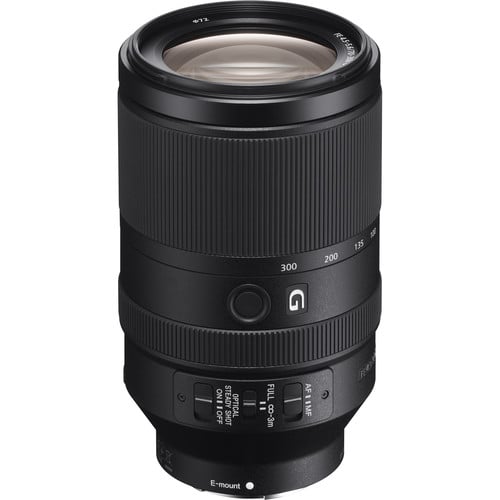 Sony FE 70-300mm f/4.5-5.6 G OSS Lens – lightweight telephoto zoom with G-series optics and Optical SteadyShot, ideal for wildlife, sports, and distant subjects.