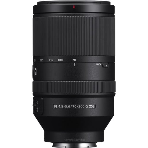 Sony FE 70-300mm f/4.5-5.6 G OSS Lens – lightweight telephoto zoom with G-series optics and Optical SteadyShot, ideal for wildlife, sports, and distant subjects.