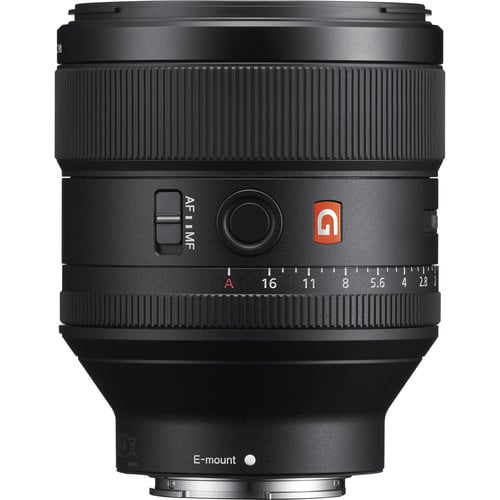 Sony FE 85mm f/1.4 GM Prime Lens – professional portrait prime with fast f/1.4 aperture, G Master optics, and creamy bokeh for sharp, striking images.