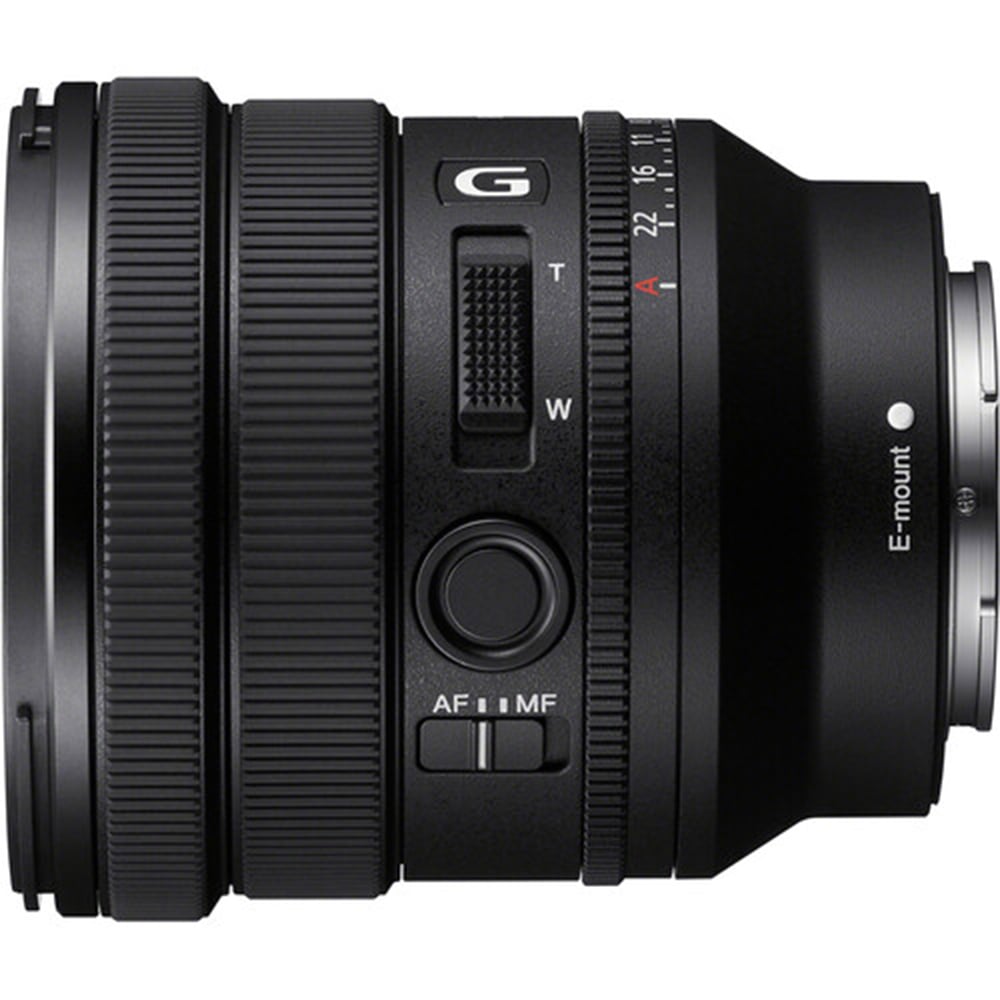 Sony FE PZ 16-35mm f/4 G Lens – compact full-frame power zoom with constant f/4 aperture, advanced optics, and smooth control for video and stills.