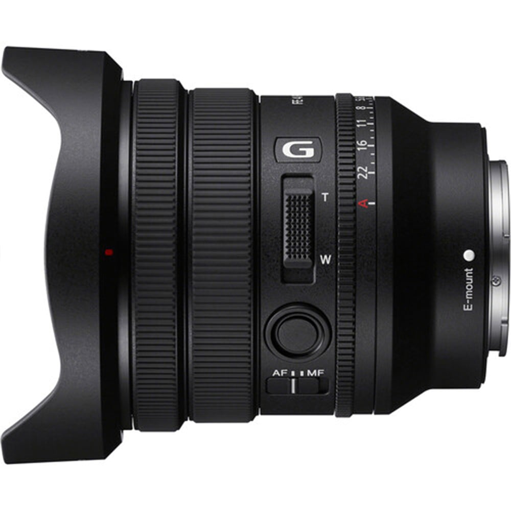 Sony FE PZ 16-35mm f/4 G Lens – compact full-frame power zoom with constant f/4 aperture, advanced optics, and smooth control for video and stills.