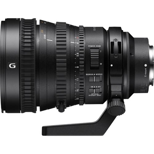 Sony FE PZ 28-135mm f/4 G OSS Lens – professional full-frame power zoom with constant f/4 aperture, G-series optics, Optical SteadyShot, and smooth focus for video and photography.