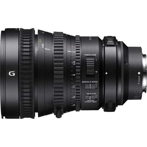 Sony FE PZ 28-135mm f/4 G OSS Lens – professional full-frame power zoom with constant f/4 aperture, G-series optics, Optical SteadyShot, and smooth focus for video and photography.
