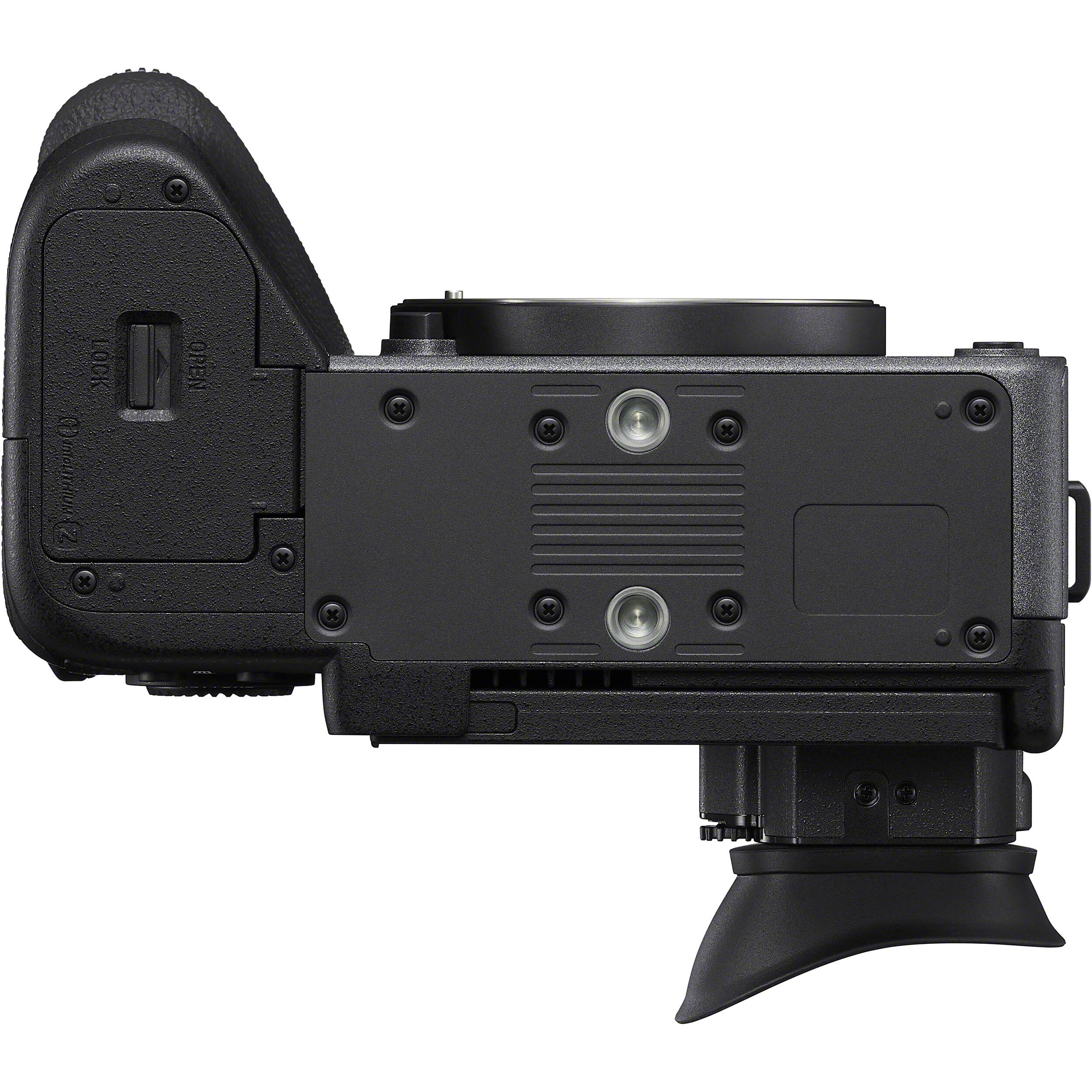 Sony FX2 full-frame cinema camera, 10.2MP sensor, 4K 120fps, 16-bit RAW output, compact and modular design for professional filmmaking.
